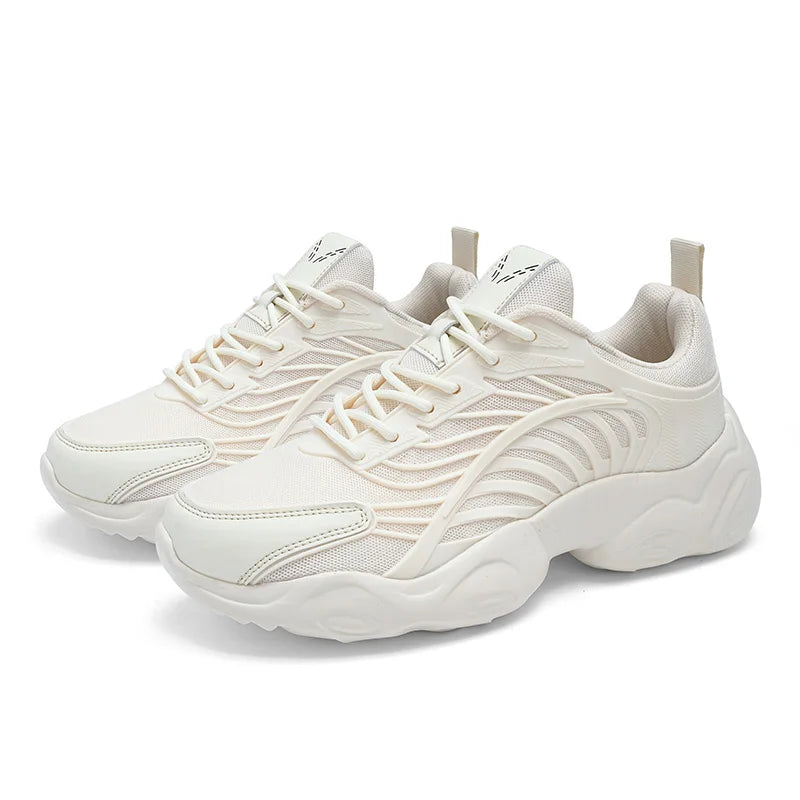 Customize Men Fashion Casual Sneakers Beige Black Blank Keel Design Mesh Breathable Running Walking Shoes for Women