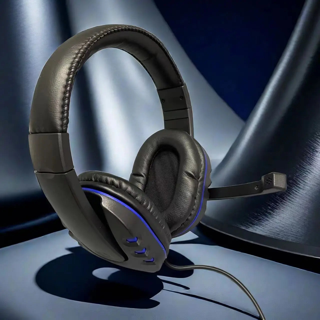 7260 Wired Headphones with, Microphone,Suitable for work, meetings、Study Recording、Entertainment Games,Compatible:PS4/PS5/Xbox One