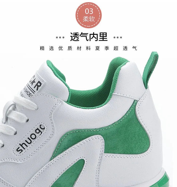 High Quality Sneakers for Ladies 2023 Sneakers Women Height Increasing 8cm Breathable Summer Sneakers for Women