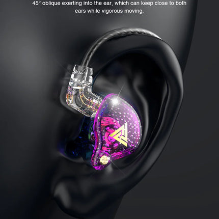 QKZ AK6 Pro Earphone Detachable Wired Headphones with Mic Noice Cancelling Headset Gamer Musician Monitor Earbuds For Xiaomi