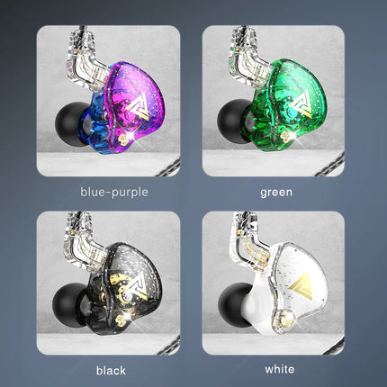 QKZ AK6 Pro Earphone Detachable Wired Headphones with Mic Noice Cancelling Headset Gamer Musician Monitor Earbuds For Xiaomi