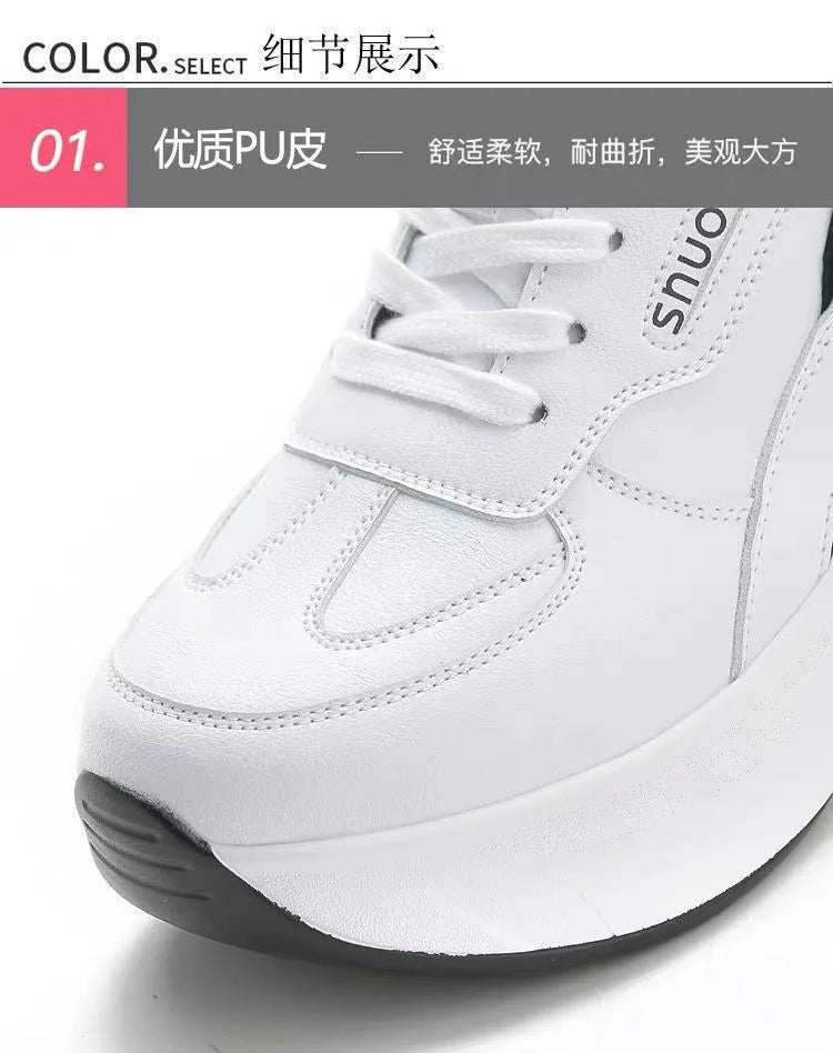 High Quality Sneakers for Ladies 2023 Sneakers Women Height Increasing 8cm Breathable Summer Sneakers for Women