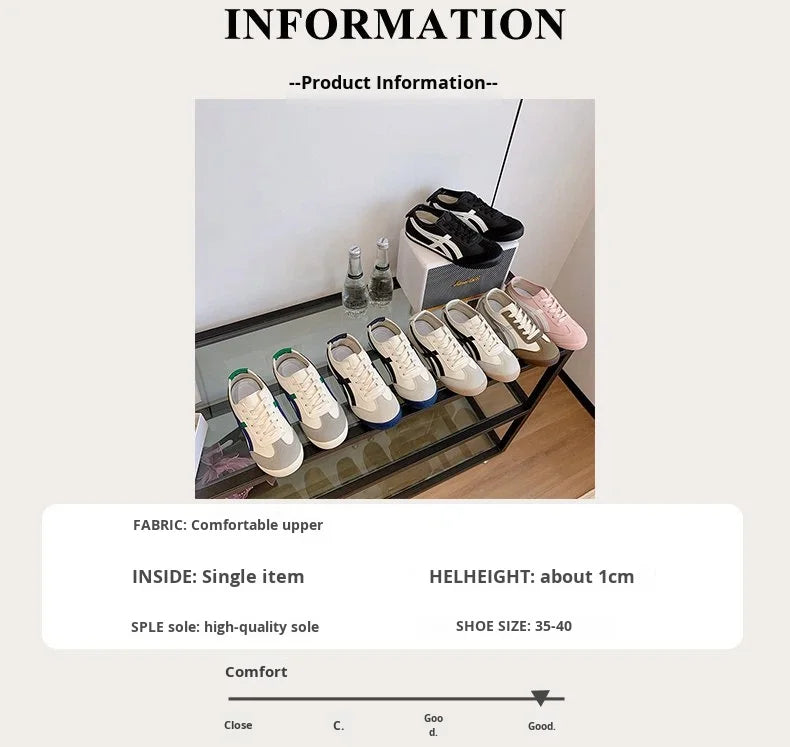 Dexun Women's White Lace-up Sneakers 2025 New Fashion Trend Autumn Flat Sports Casual Board Shoes Forrest Gump