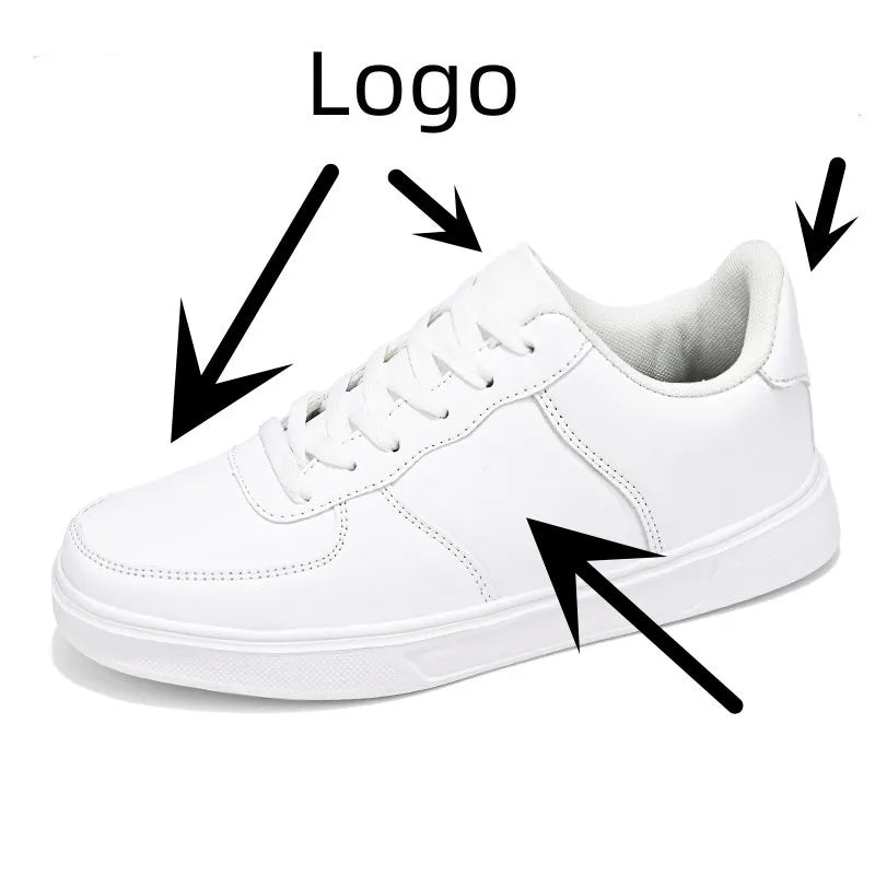 Customize Your Own Brand Logo Cheap MOQ 1 Pair Plus Size Men's Sneakers US 13 EU 46 DIY Sports Running Shoes Solid Winter Spring