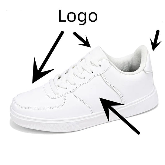 Customize Your Own Brand Logo Cheap MOQ 1 Pair Plus Size Men's Sneakers US 13 EU 46 DIY Sports Running Shoes Solid Winter Spring
