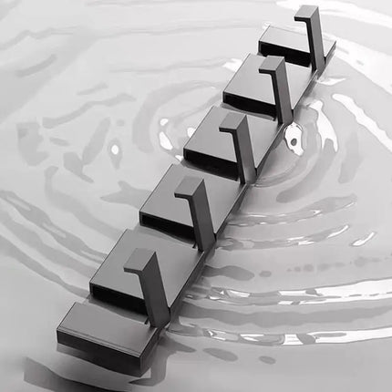 Coat Rack Wall Mount with Hidden HooksDoor and Towel Hooks for Hanging Hats Clothes and Bags in Bathrooms Kitchens and Entryways