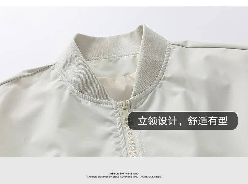 Men’s Casual Autumn & Winter Jacket – Zipper Coat with Pockets