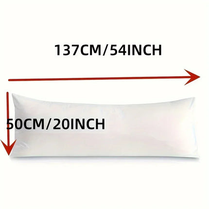 1pc Luxurious Body Pillow Cover - Double Brushed Polyester, 20"x54" , Super Soft Pillowcase Protector