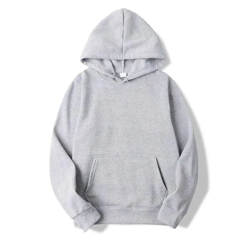 Unisex Solid-Color Hooded Sweatshirt