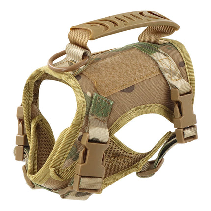 Tactical Cat Harness Adjustable Puppy Vest For Military Small Dogs Harnesses withControl Handle Walking Training Cat Accessories