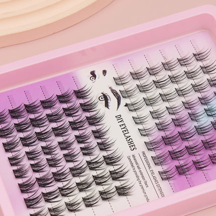 96 Cluster Mixed Natural Extension False Eyelash Party Travel Daily Work Meeting Natural False Eyelash Comfortable Wear