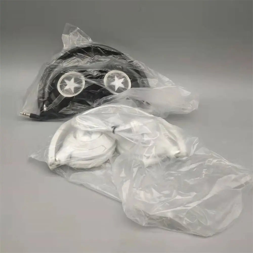 Sound Wired Headphones Over Ear Headset Bass, HiFi Sound Music, Stereo Earphones Flexible Adjustable Headset For PC Mobile