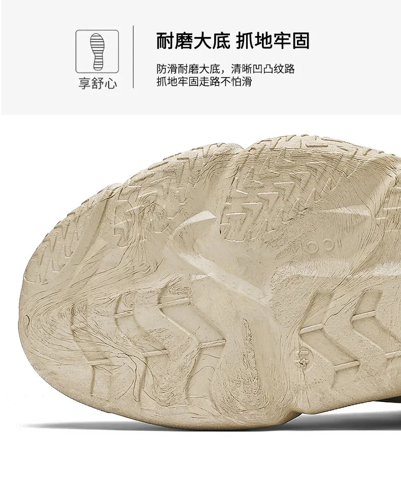 Men’s 2025 Cow Suede Ankle Snow Boots – Handmade Winter Casual Boots