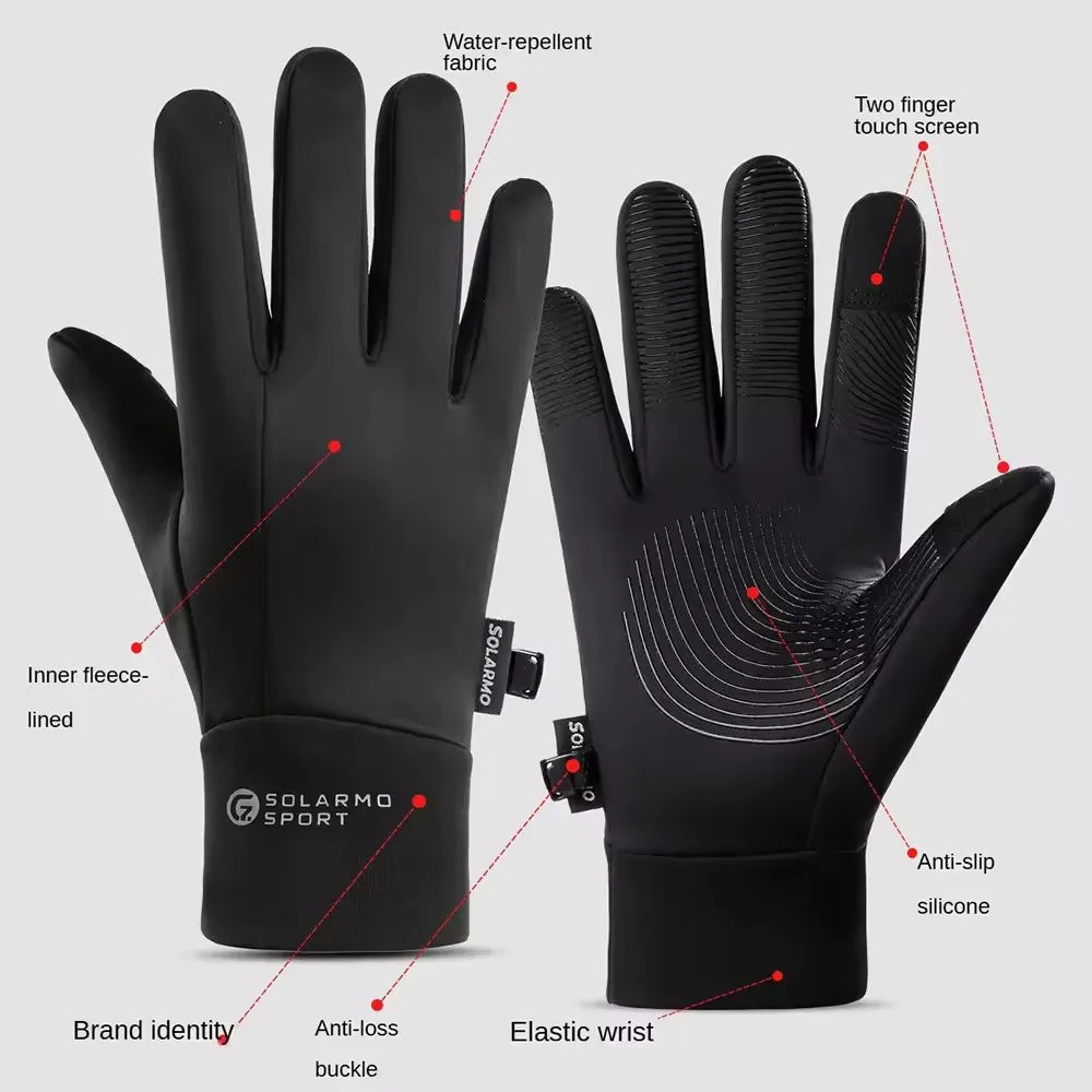 Men’s Waterproof Windproof Winter Touch Screen Gloves