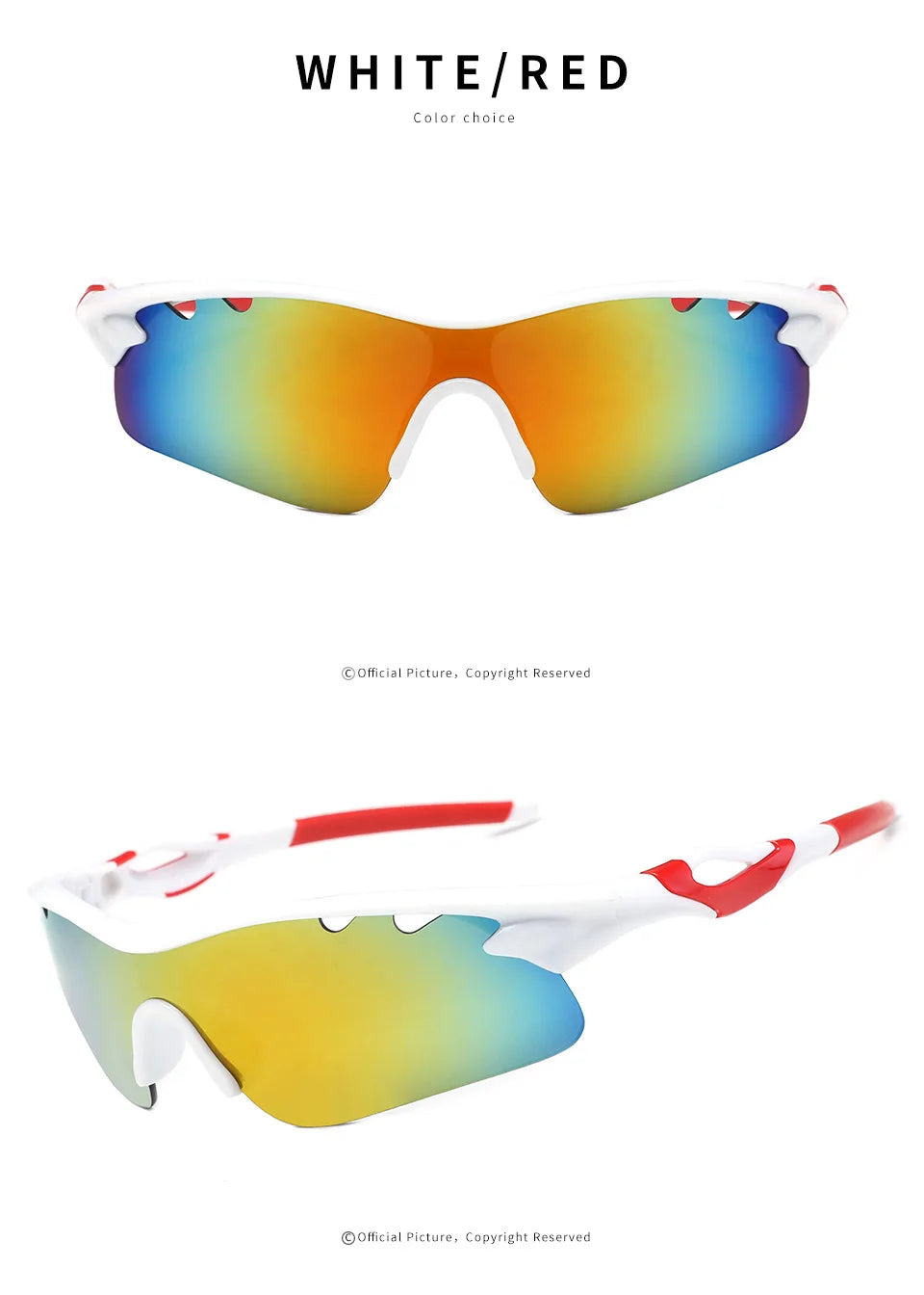 Men and Women Cycling Glasses, Mens Sunglasses for Men Outdoor, Eyewares Sports Sun Glasses, Multi Color Lens Unisex Glasses