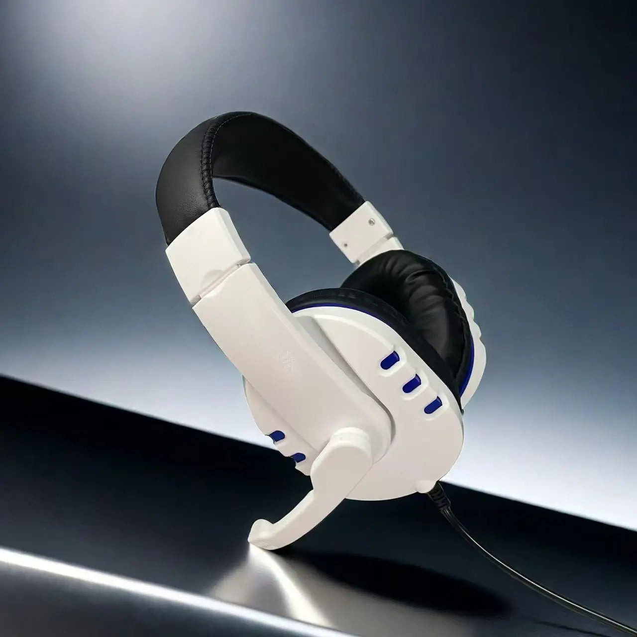 7260 Wired Headphones with, Microphone，Suitable for work, meetings、Study Recording、Entertainment Games，Compatible：PS4/PS5/Xbox One