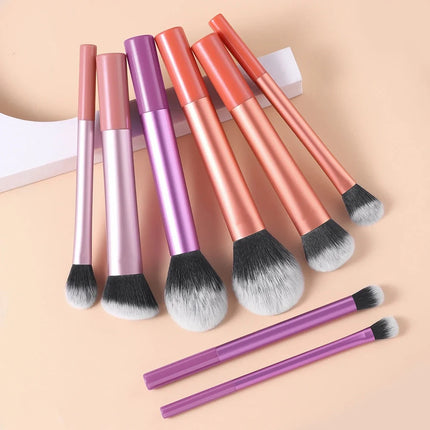 Makeup Brush Kit Soft 8pcs Synthetic Hair Make Up Brushes Foundation Blush Eyeshadow Cosmetic Makeup Tools