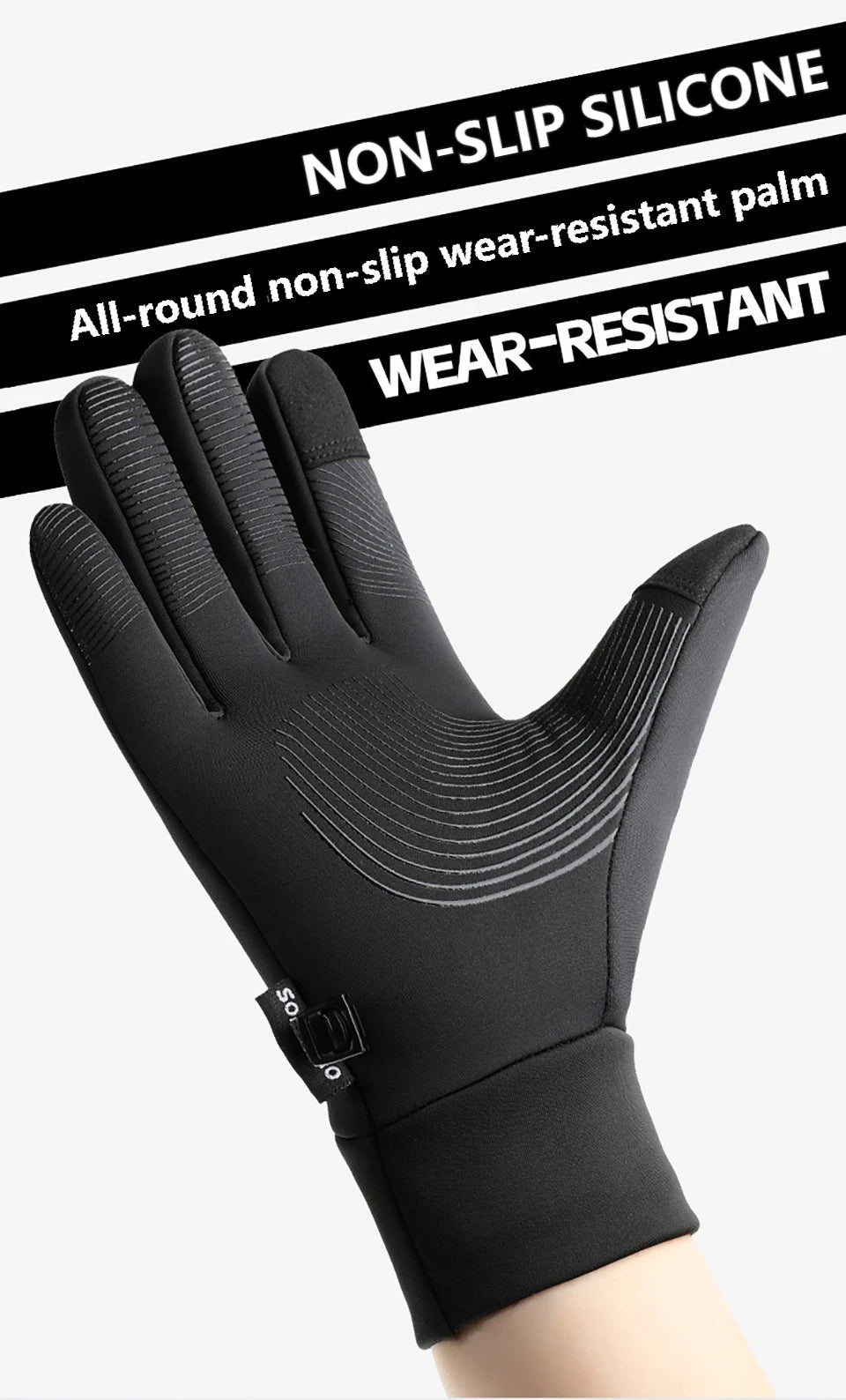 Men’s Waterproof Windproof Winter Touch Screen Gloves