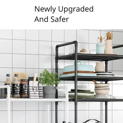 Multi-Layer Kitchen Rack Household Microwave Stove Shelf Multi Scene Bathroom Living Room Shelf Pantry Closet Kitchen Organizer