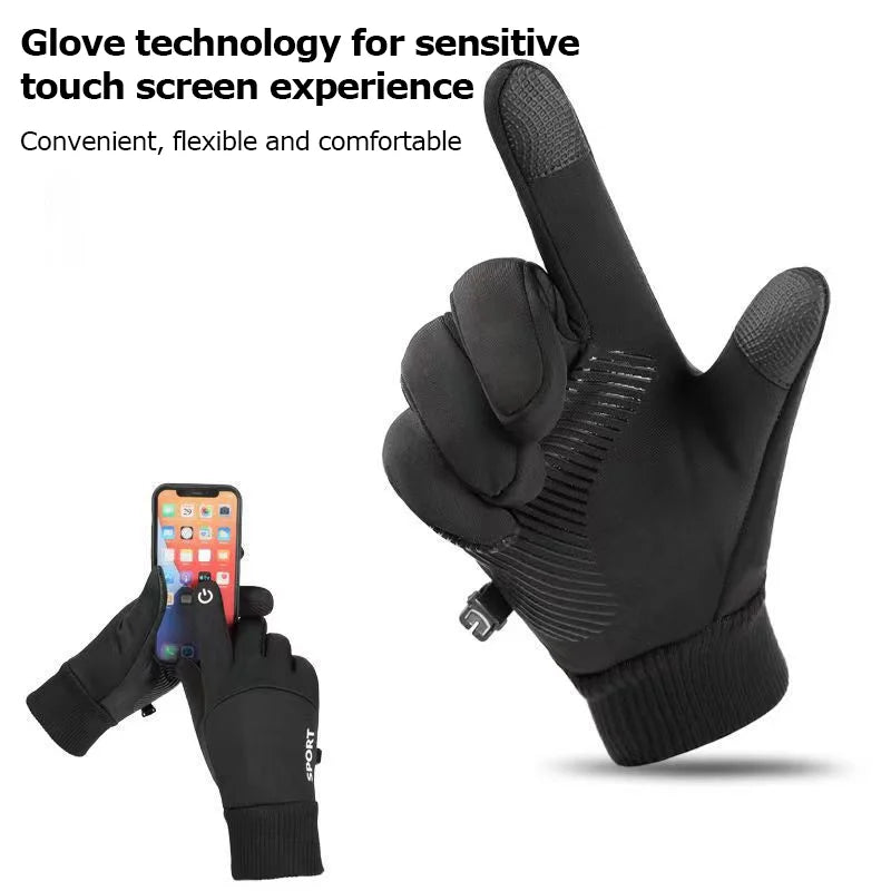 Men & Women Touch Screen Winter Gloves – Warm Water-Resistant Windproof Thermal Gloves