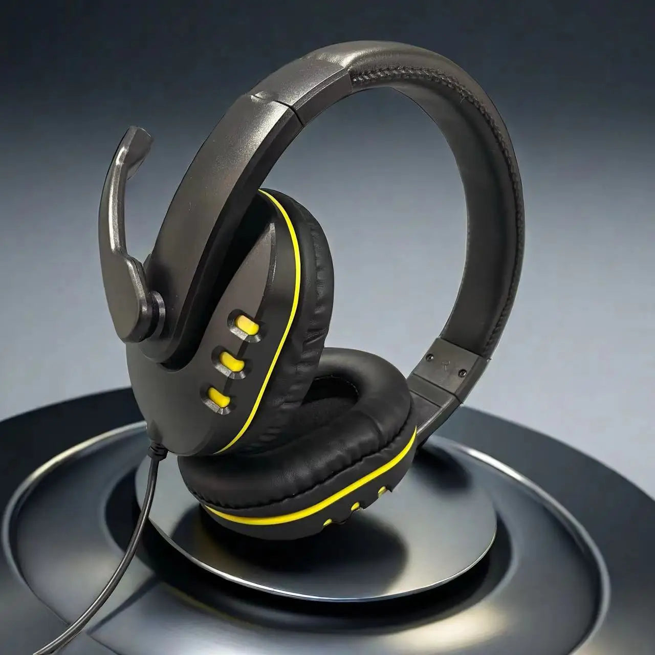 7260 Wired Headphones with, Microphone，Suitable for work, meetings、Study Recording、Entertainment Games，Compatible：PS4/PS5/Xbox One