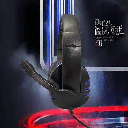 7260 Wired Headphones with Microphone，Suitable for work meetings、Study Recording、Entertainment Games，Compatible：PS4/PS5/Xbox One