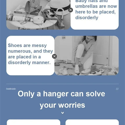 Multi-Layer Shoe and Hat Rack Household Multifunctional Shoes Racks Floor Standing Dormitory Floor Standing Sneaker Coat Cabinet