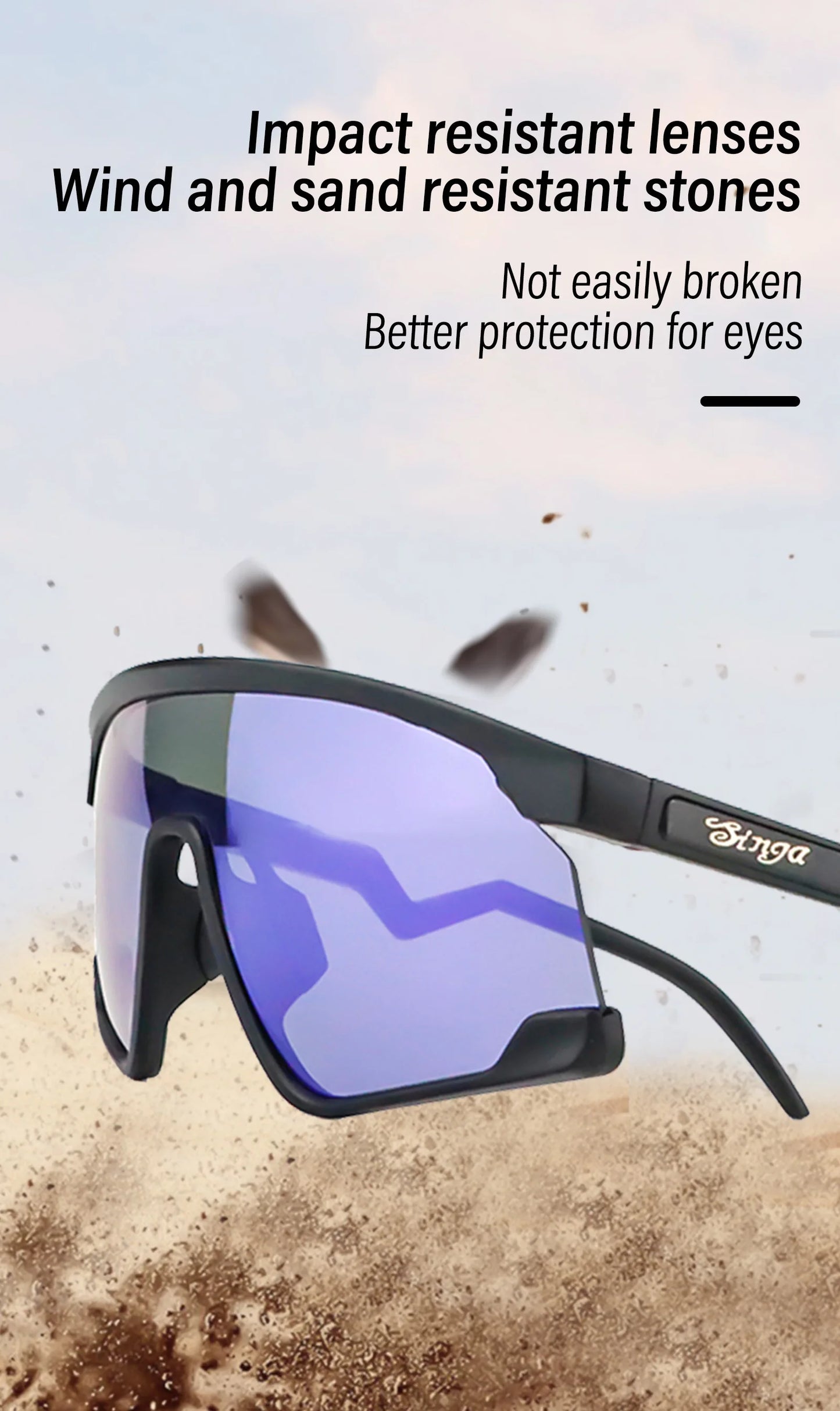 Outdoor Sport Sunglasses for Men Women, Fashion Hiking Cycling Sun Glasses, Goggles Male Shades Anti Glare Mirror UV400