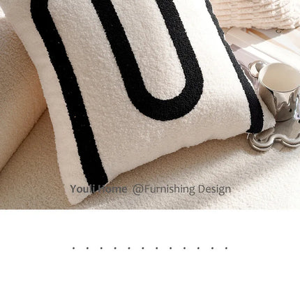 Luxury Nordic Pillow Covers Soft Fabric Modern Minimalist Design For Bed Living Room Decor Light Home Textile Accessories Clean