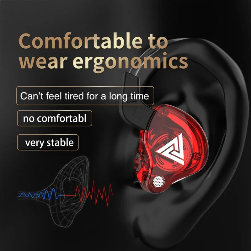 Sports Earphone InEar DrivebyWire with Microphone Extra Bass Cellphone Headset Magic Sound