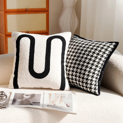 Luxury Nordic Pillow Covers Soft Fabric Modern Minimalist Design For Bed Living Room Decor Light Home Textile Accessories Clean