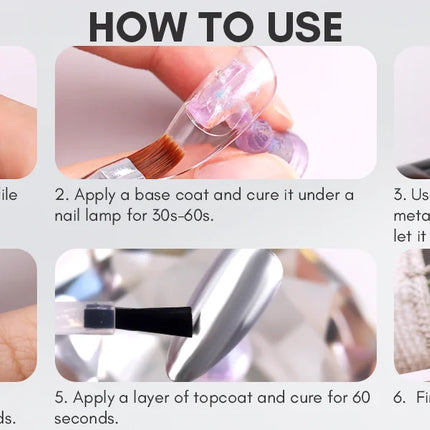 Makartt 8ml Mirror Shine Gel Metallic Silver Gel UV/LED Gel Metal Painting Gel Drawing Mirror Nail gel for Nail Art Designs