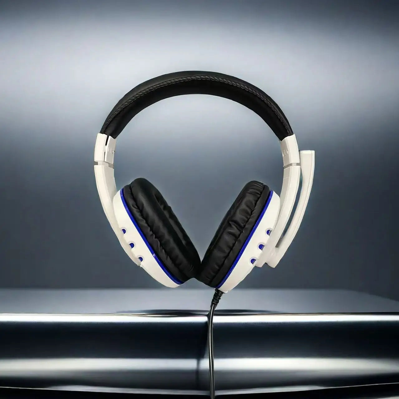 7260 Wired Headphones with, Microphone，Suitable for work, meetings、Study Recording、Entertainment Games，Compatible：PS4/PS5/Xbox One