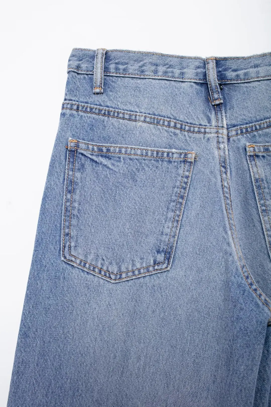 Women’s Wide Leg Jeans, High Waist Casual Denim