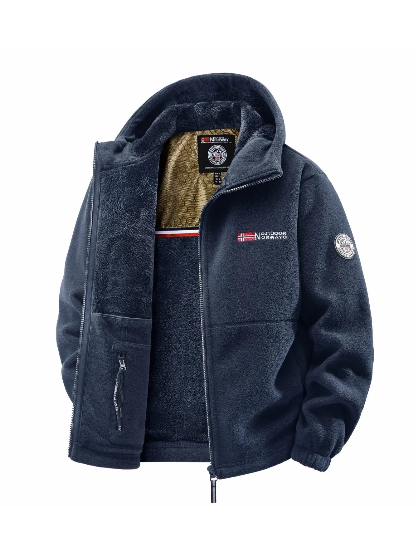 Men’s Casual Polyester Jacket – Shopping & Daily Wear, Four Seasons Outerwear