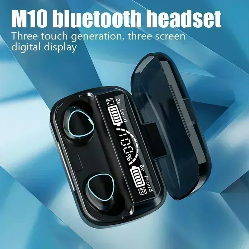 Wireless Bluetooth Headphones, Handfree Dispay Bluetooth Earphones, HiFi Stereo Music, Wireless Earbuds, Waterproof, Gaming Headset