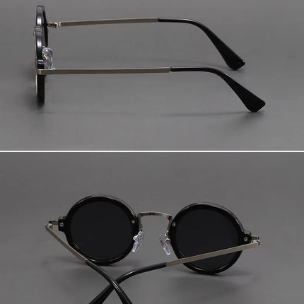 Men Vintage Steampunk Sunglases Women 2025 Luxury Design Metal Round Frame Sun Glasses Women Retro UV400 Shades Classic Eyewear