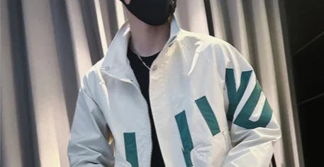 Men’s Safari Style Jacket – Autumn/Winter 2024, Stand Collar Zipper