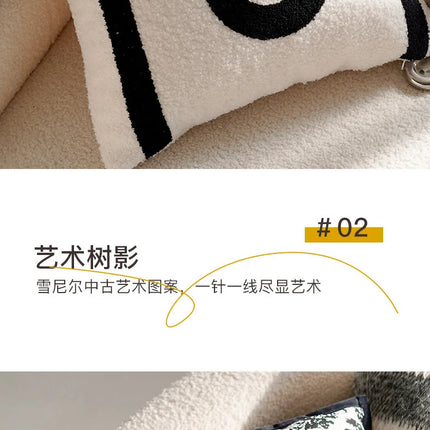 Luxury Nordic Pillow Covers Soft Fabric Modern Minimalist Design For Bed Living Room Decor Light Home Textile Accessories Clean