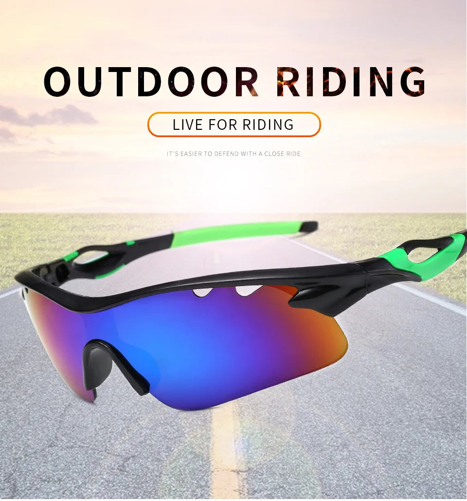 Men and Women Cycling Glasses, Mens Sunglasses for Men Outdoor, Eyewares Sports Sun Glasses, Multi Color Lens Unisex Glasses
