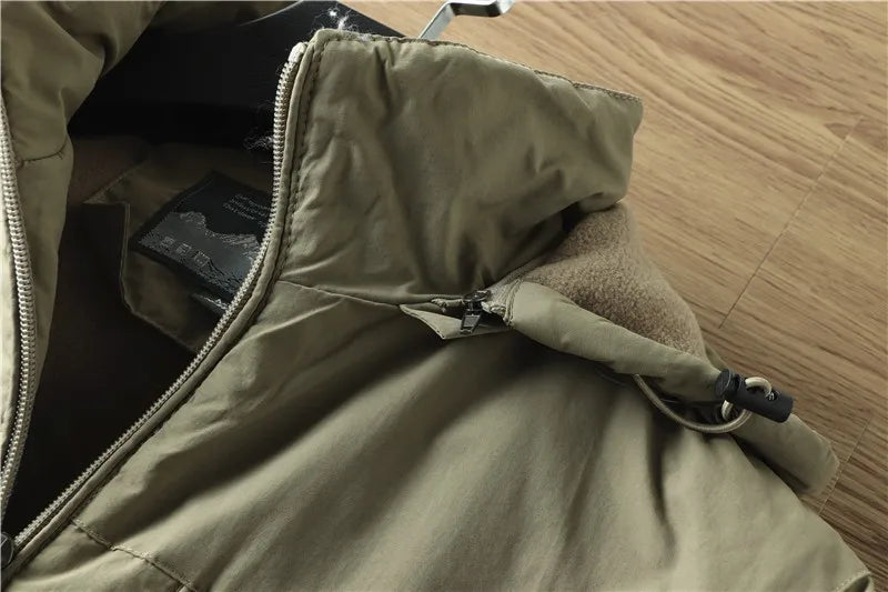 GOYN Men’s Fleece-Lined Casual Jacket – Autumn & Winter Outerwear with Detachable Hood