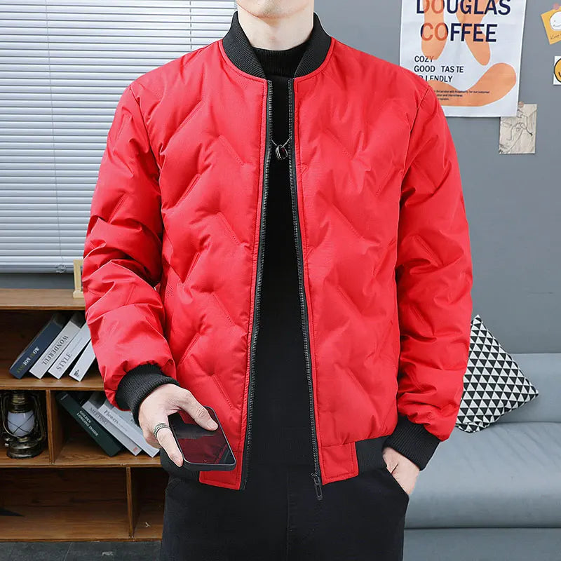 Velvique Men’s Casual Polyester Jacket – Autumn & Winter Outerwear for Trips