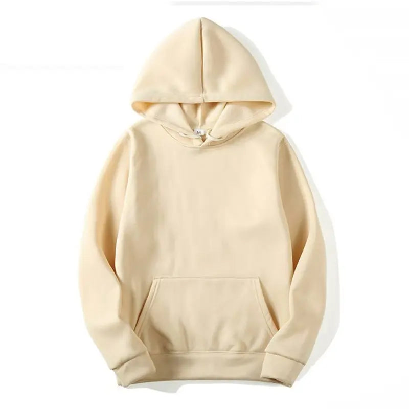 Unisex Solid-Color Hooded Sweatshirt