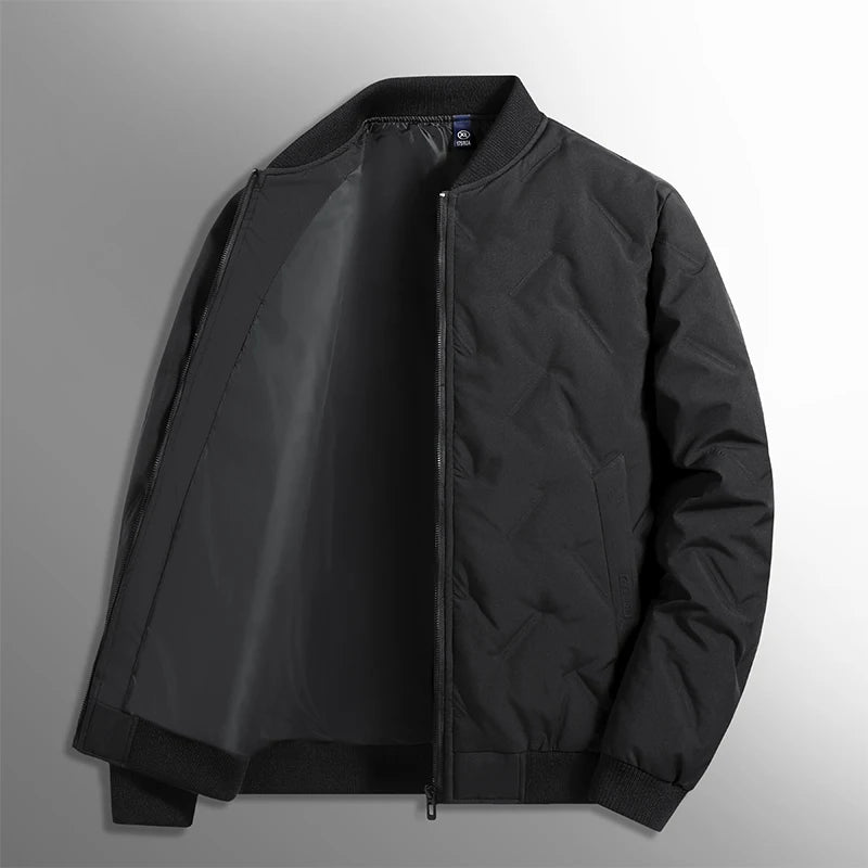 Velvique Men’s Casual Polyester Jacket – Autumn & Winter Outerwear for Trips