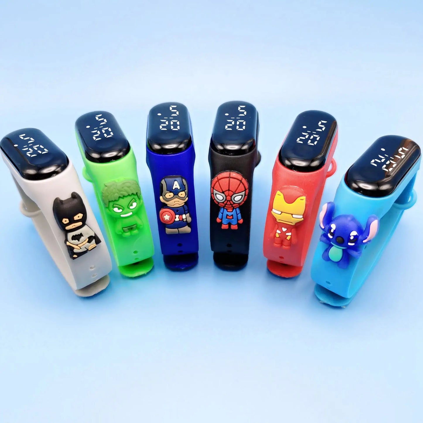 Marvel Children's Watch Cartoon, Fashion Watches, Electronic Digital LED Display Watches, Waterproof Holiday Gift Kids Watches