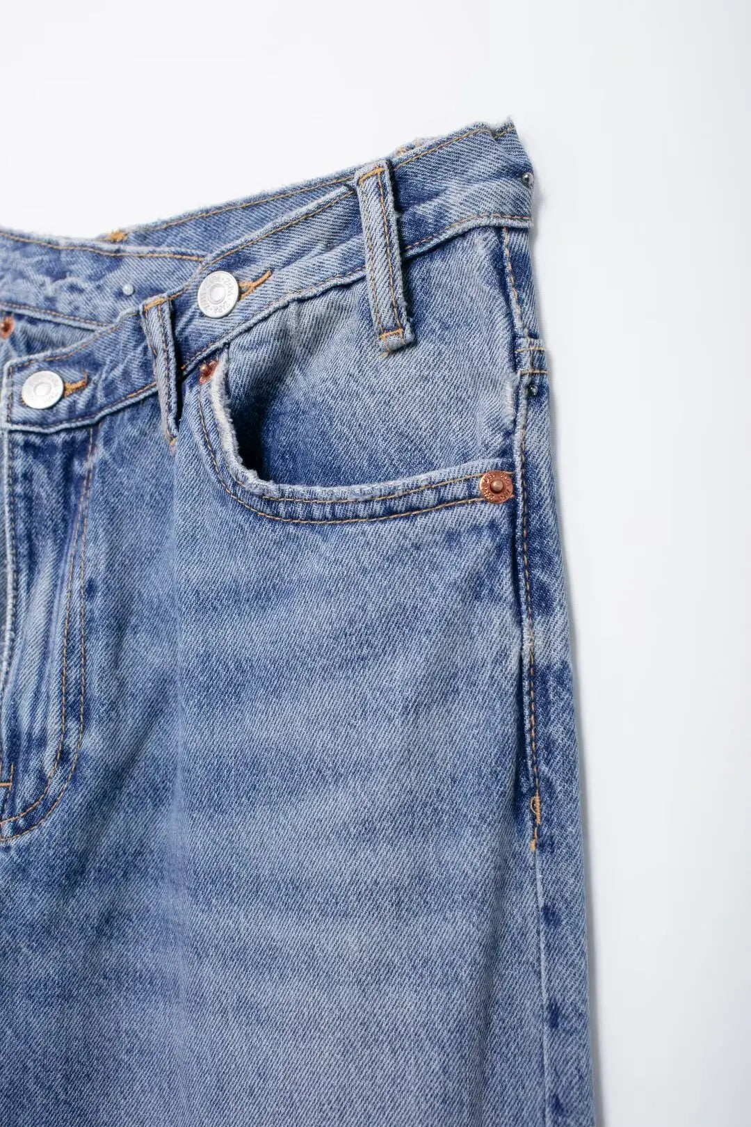 Women’s Wide Leg Jeans, High Waist Casual Denim