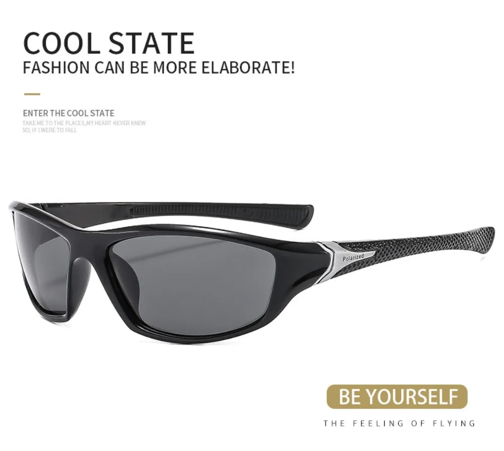 Fashion Sports Polarized Sunglasses, Men Women Fishing Hiking, Running, Cycling Mountaineering, Sport Man Sun Glasses UV400 Eyewear