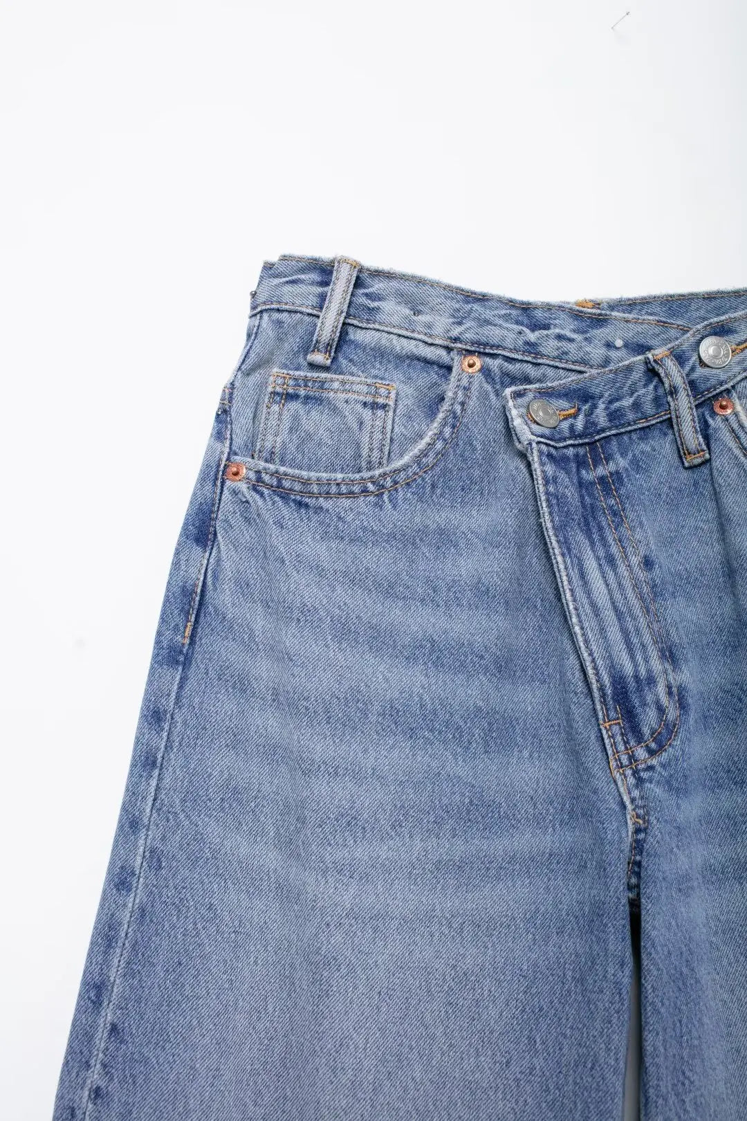 Women’s Wide Leg Jeans, High Waist Casual Denim