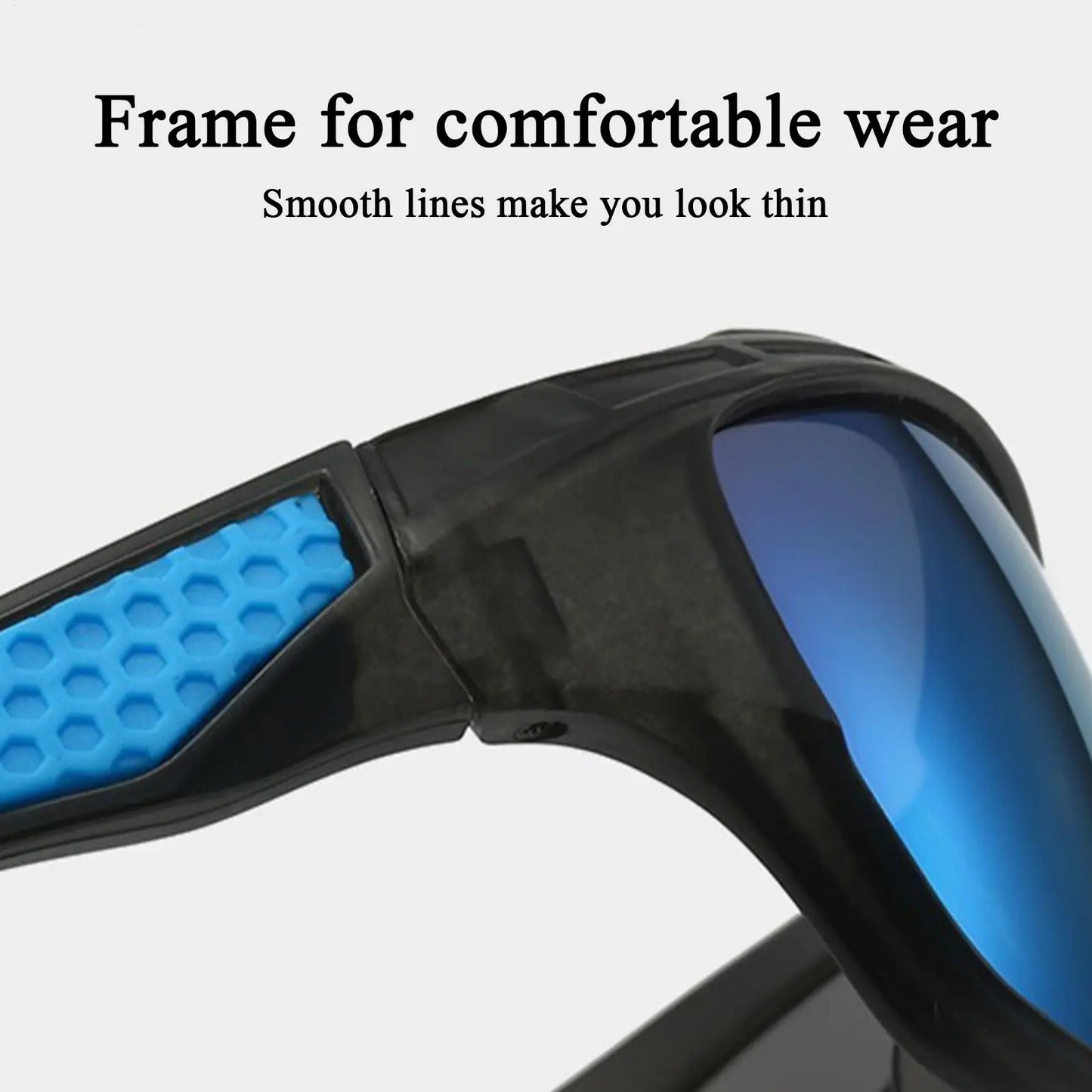 Mens Sun Glasses, Lightweight Sun Glasses, Polarized Sunglasses, Comfortable Lightweight Frame Sport Eyeglasses for Driving Fishing