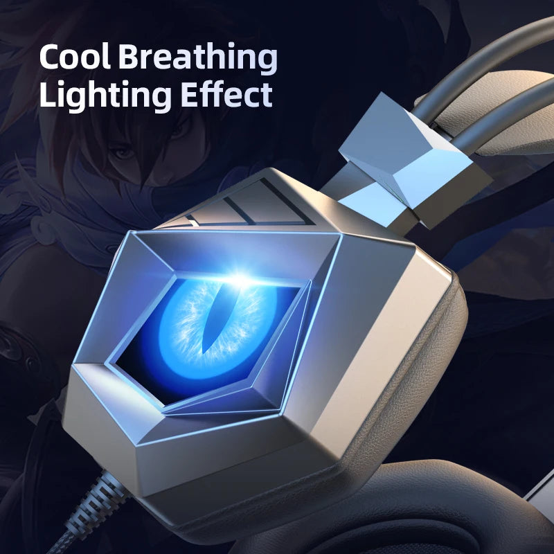 Headphones 3.5mm Wired Gaming, Headset Earphones Music For PS4, Play Station 4 Game PC Chat, computer With Microphone